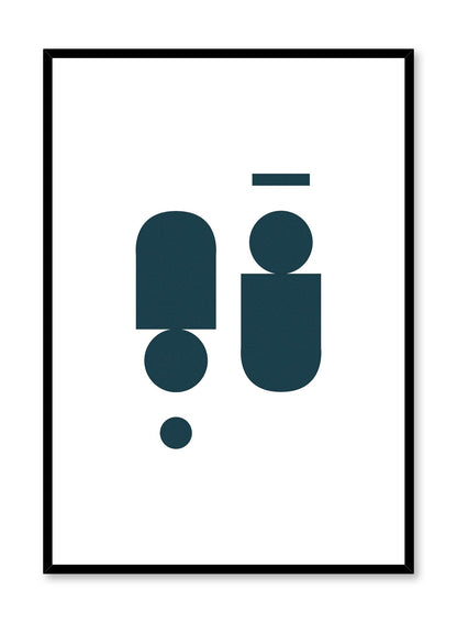 Near Symmetry in Dark Indigo, Poster
