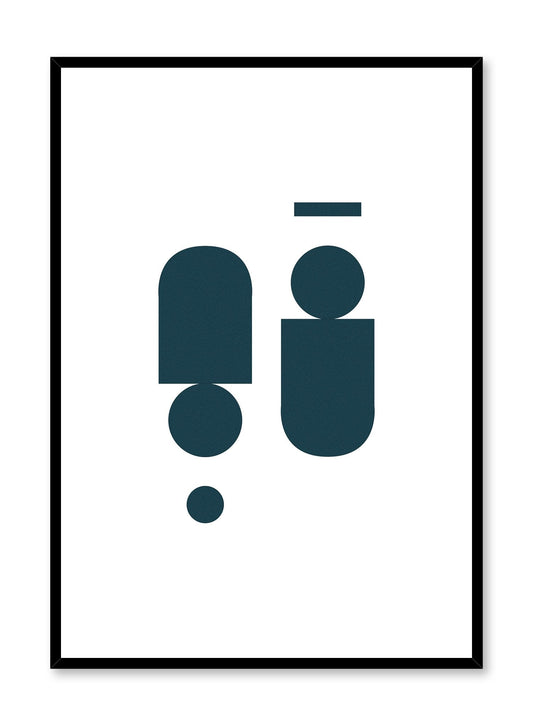Near Symmetry in Dark Indigo, Poster