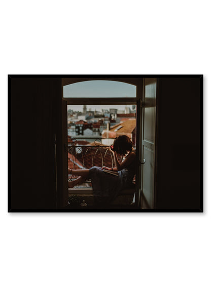Reading Amidst Rooftops, Poster