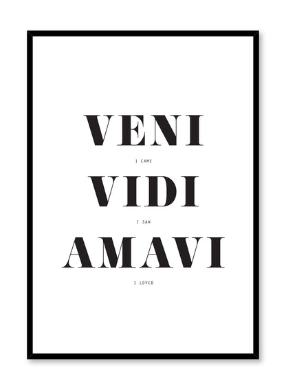 Veni Vidi Amavi, Poster