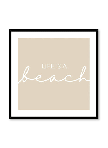 Life is a Sandy Beach, Poster