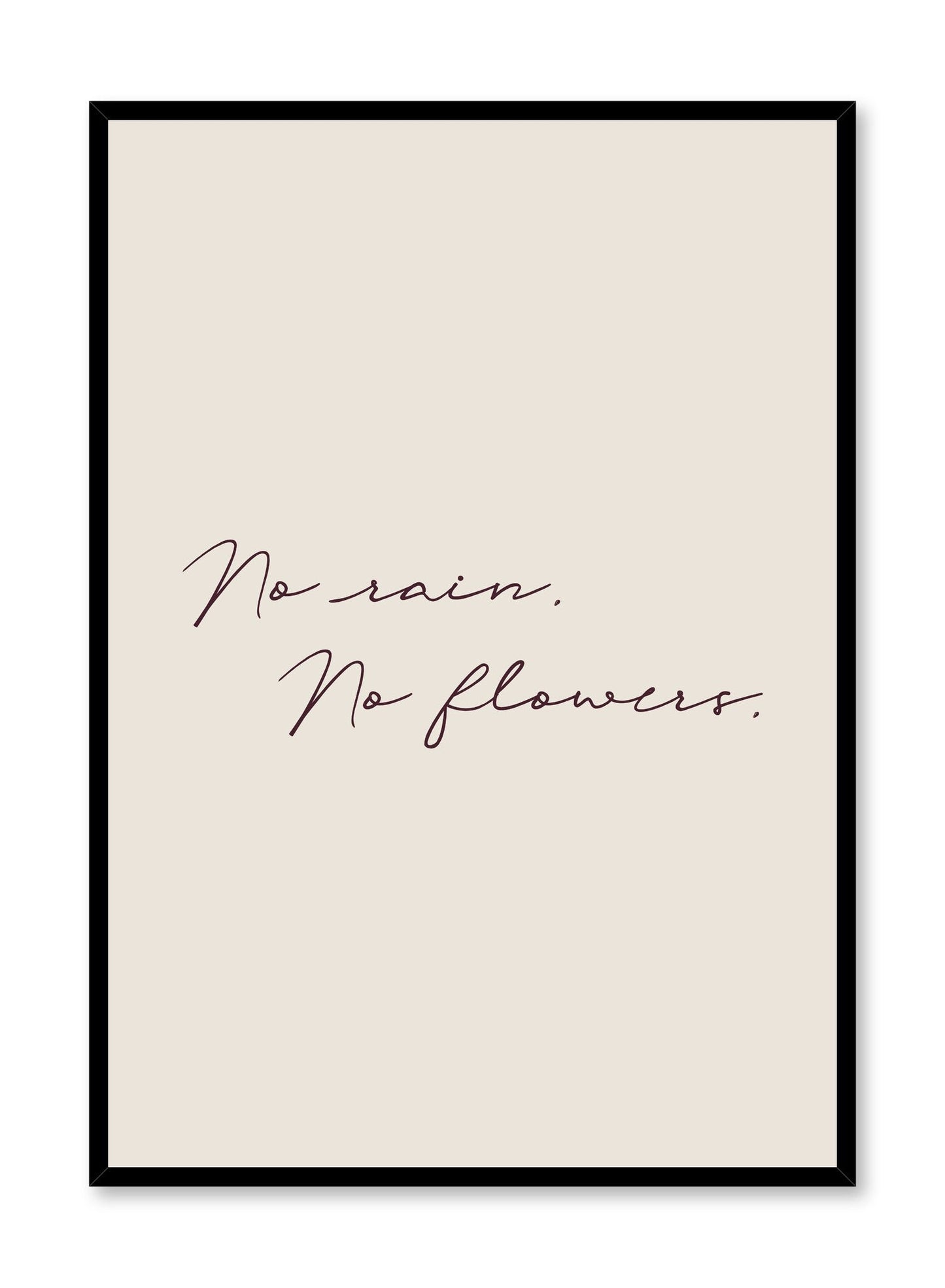 No Rain in Beige, Poster