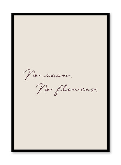 No Rain in Beige, Poster