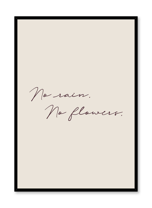 No Rain in Beige, Poster