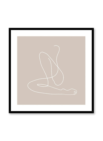 Flow in Beige, Poster