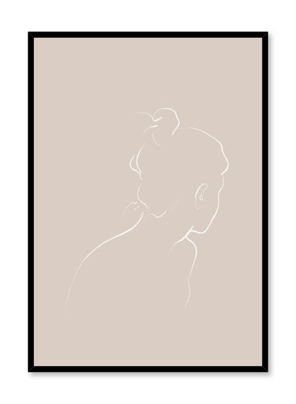 Into the Distance in Beige, Poster
