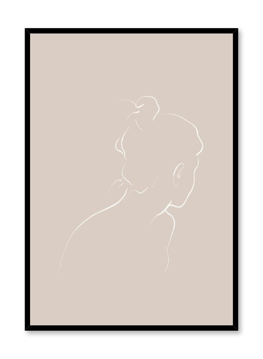 Into the Distance in Beige, Poster