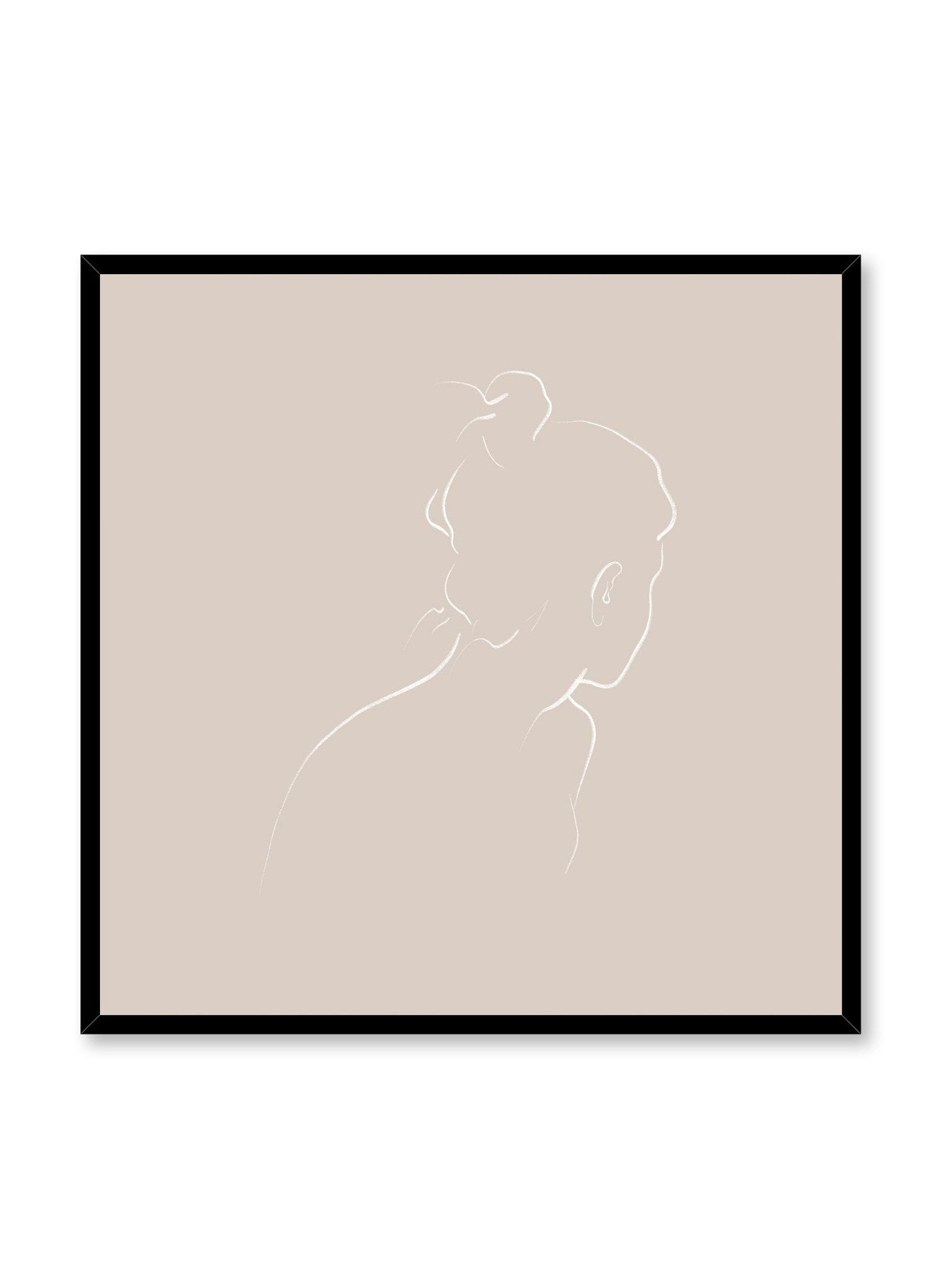 Into the Distance in Beige, Poster