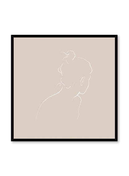 Into the Distance in Beige, Poster