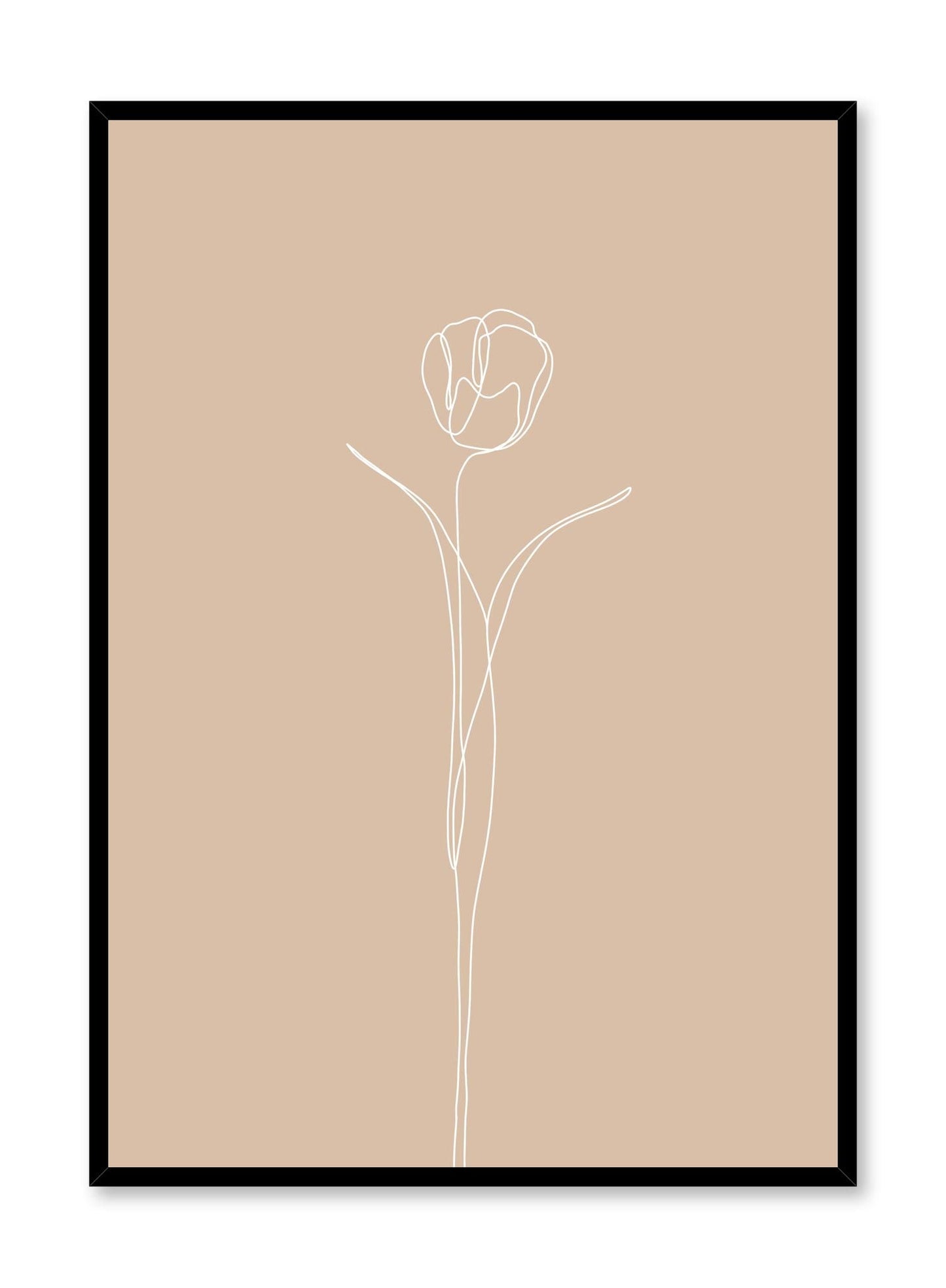 Tulip in Beige, Poster