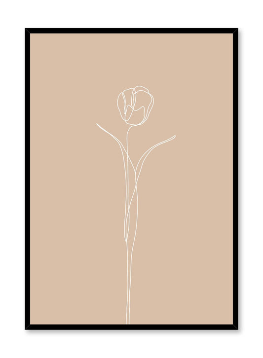 Tulip in Beige, Poster