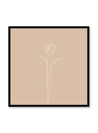 Tulip in Beige, Poster
