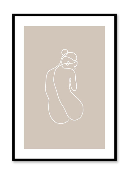 Silhouette in Beige, Poster