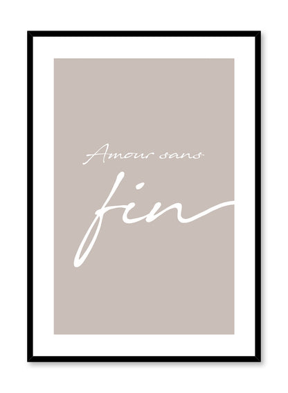 Amour sans Fin in Beige, Poster