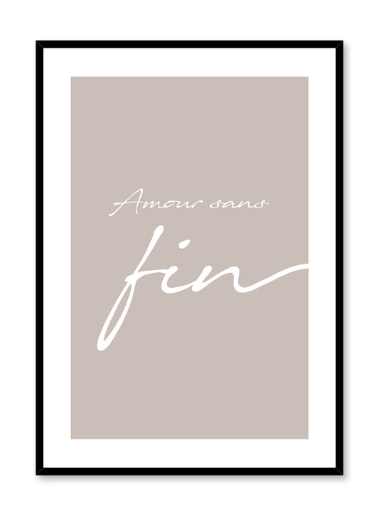 Amour sans Fin in Beige, Poster