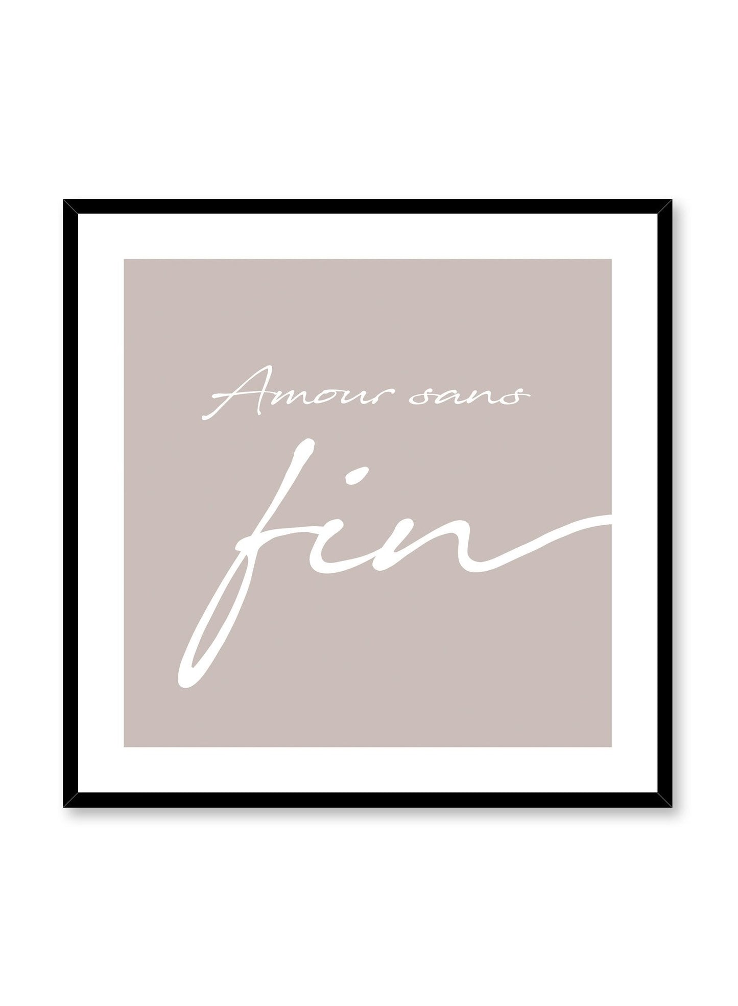 Amour sans Fin in Beige, Poster