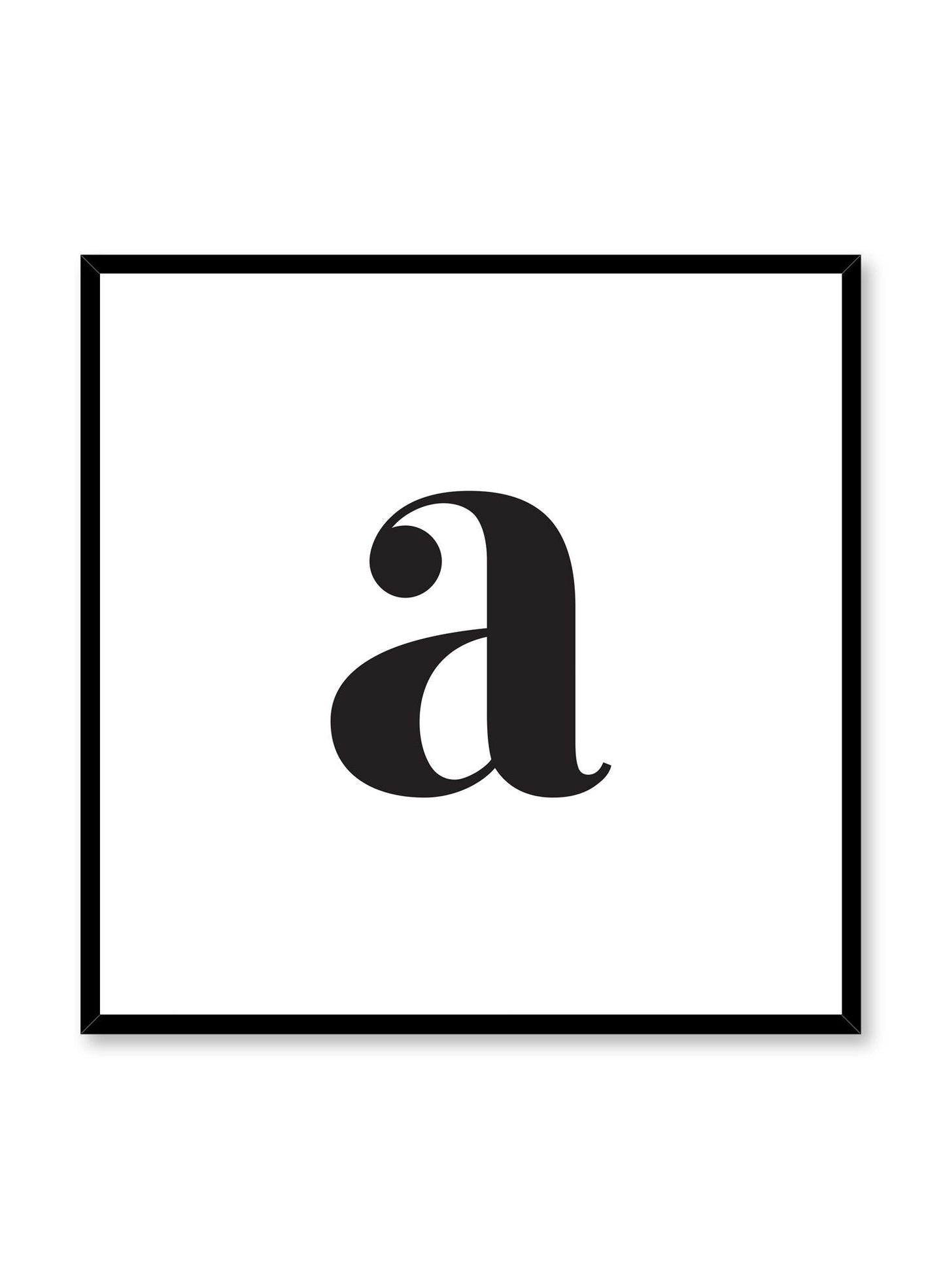Lowercase Letter A, Poster