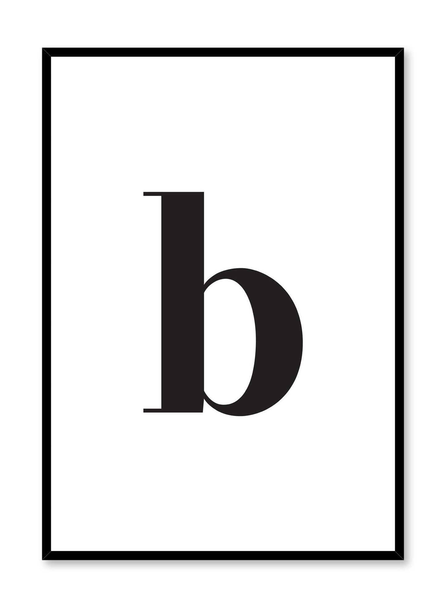 Lowercase Letter B, Poster