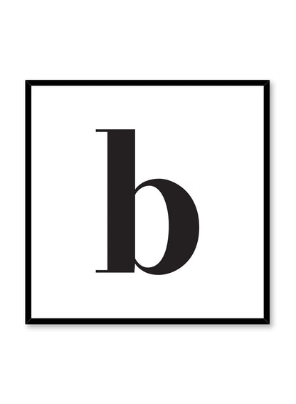 Lowercase Letter B, Poster
