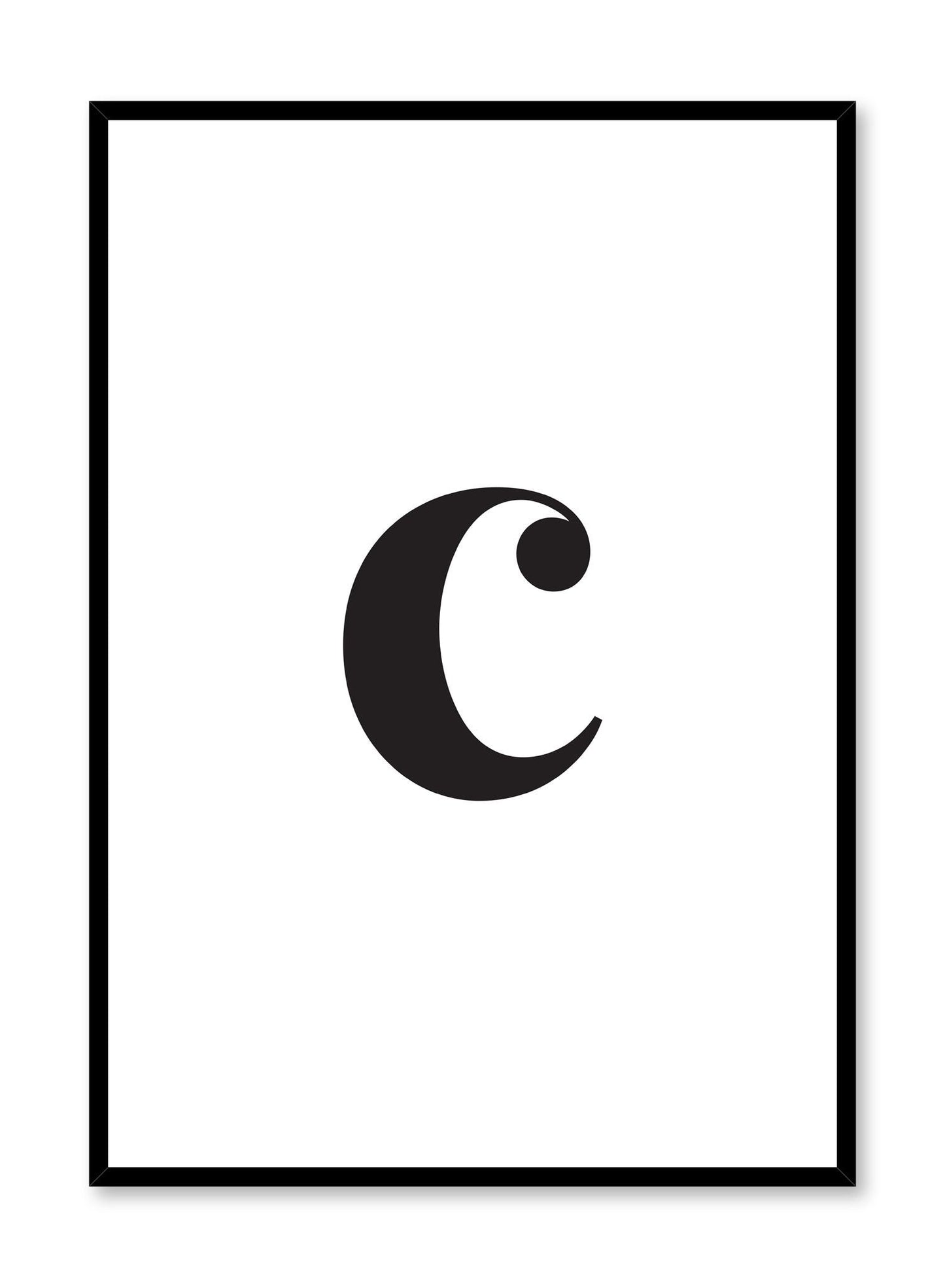 Lowercase Letter C, Poster