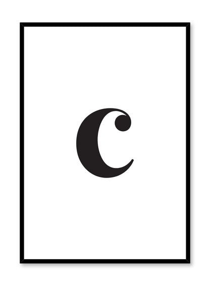 Lowercase Letter C, Poster