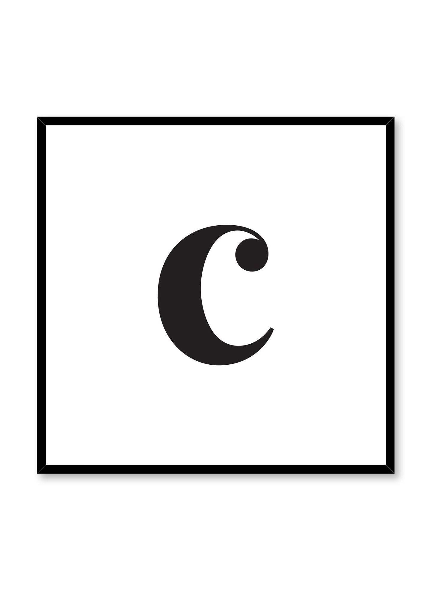 Lowercase Letter C, Poster