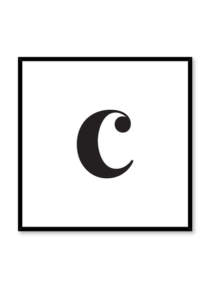 Lowercase Letter C, Poster