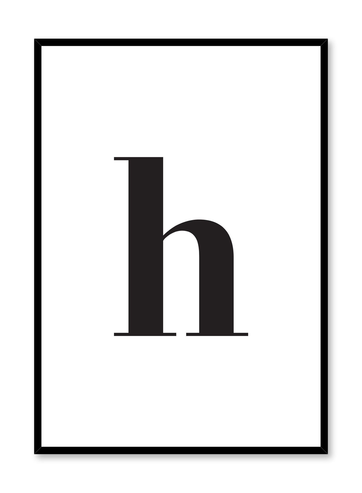 Lowercase Letter H, Poster