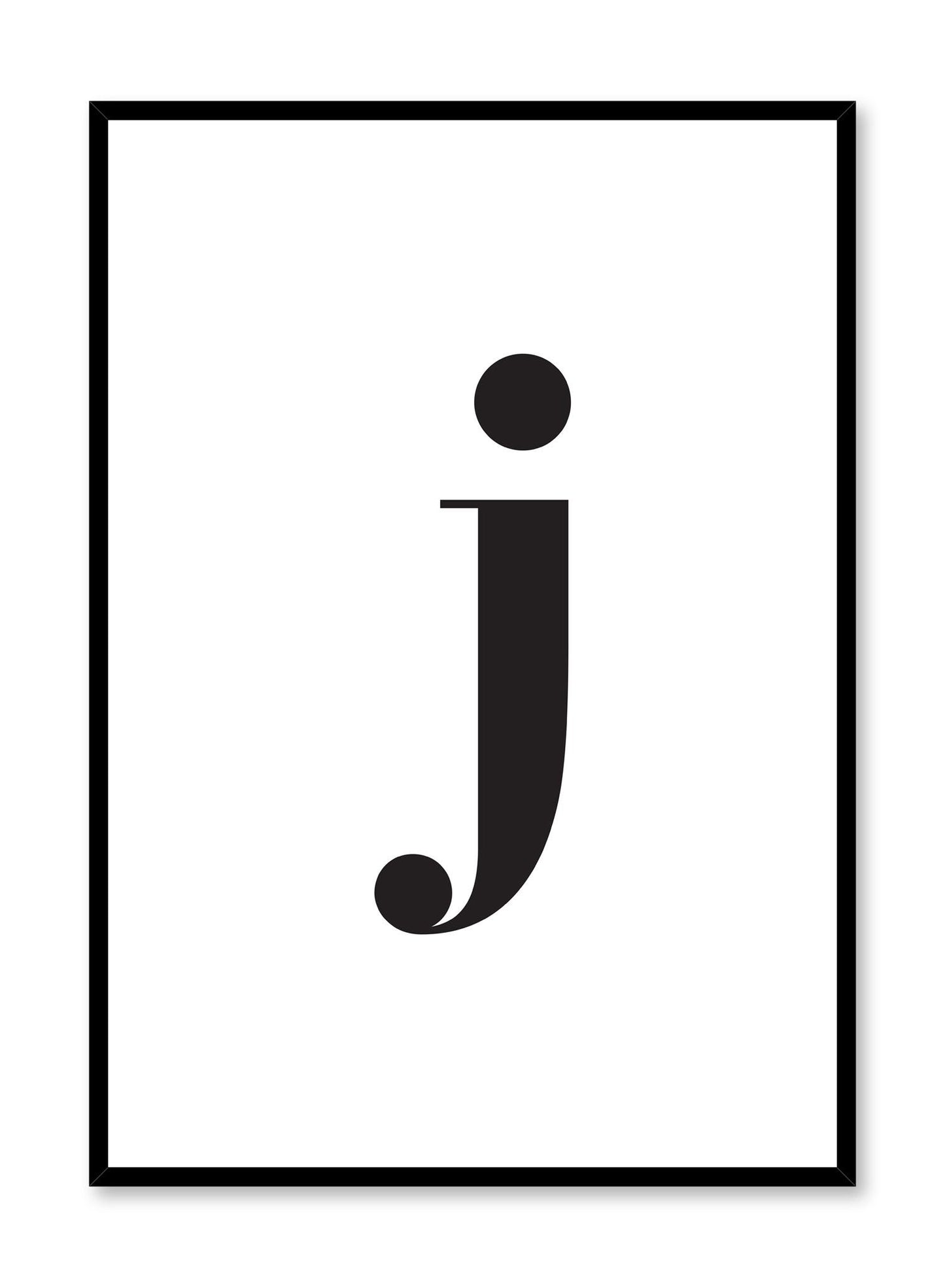 Lowercase Letter J, Poster