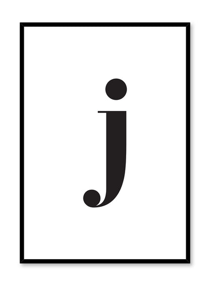 Lowercase Letter J, Poster