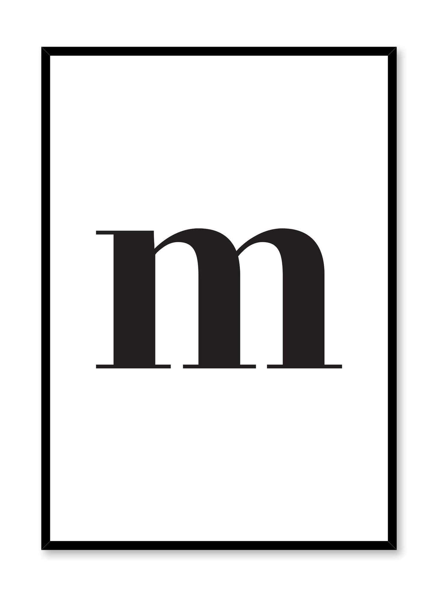 Lowercase Letter M, Poster