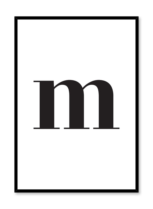 Lowercase Letter M, Poster