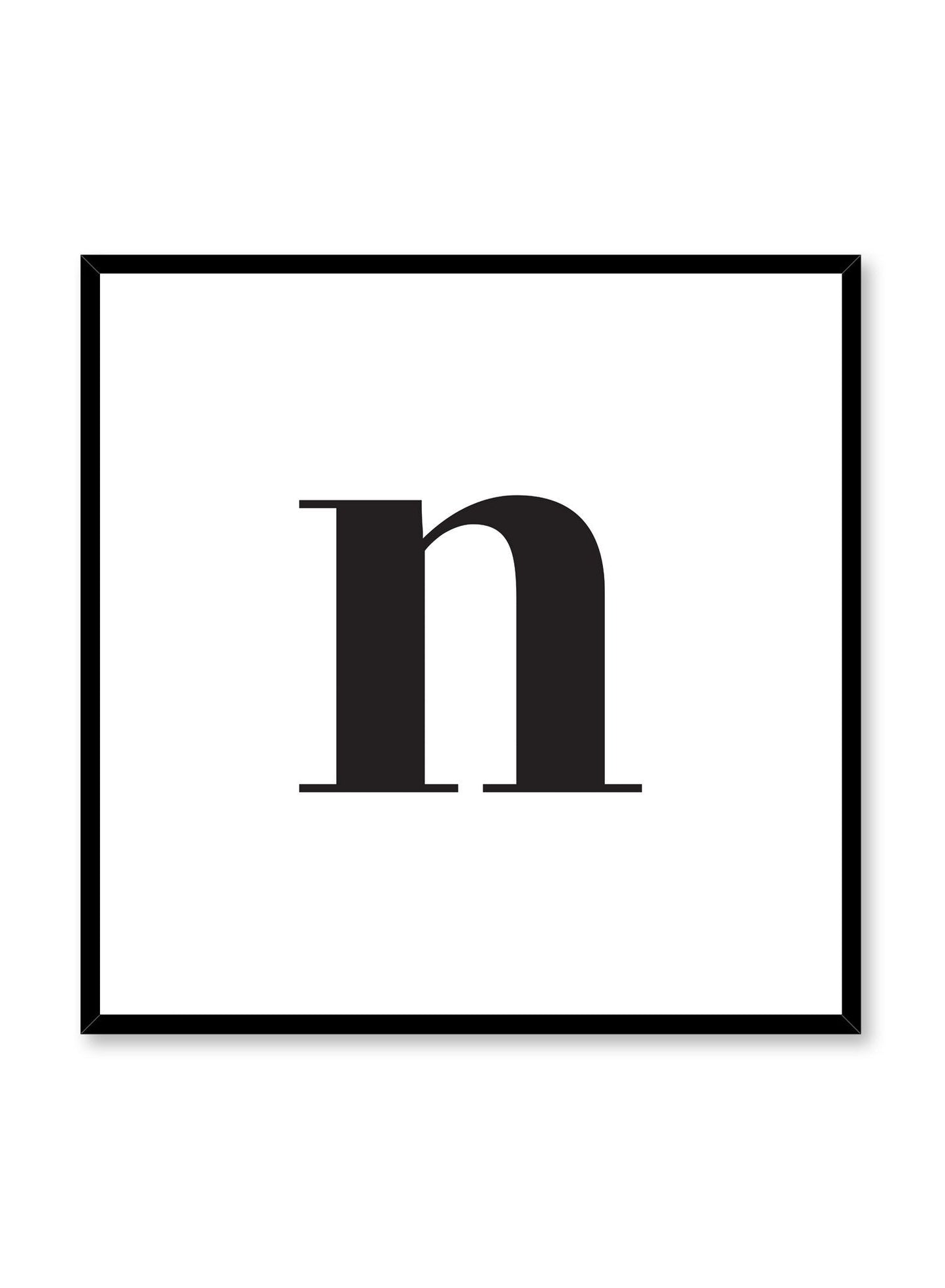 Lowercase Letter N, Poster