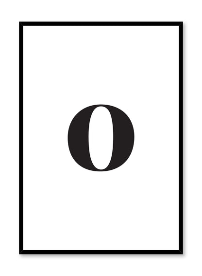 Lowercase Letter O, Poster