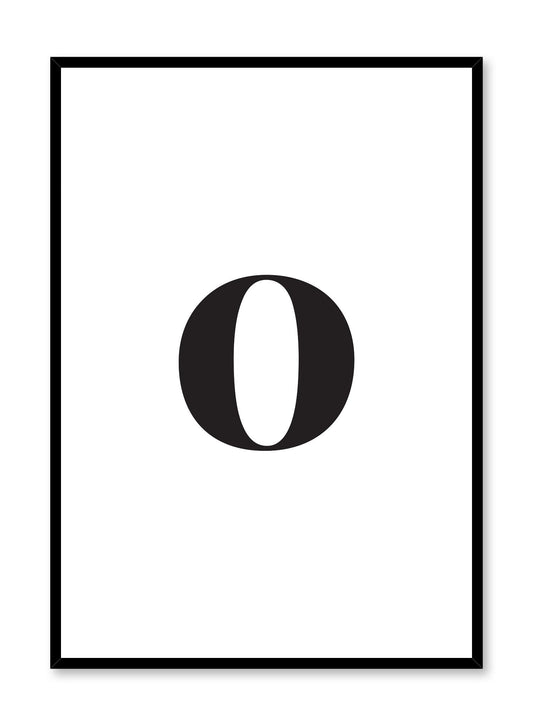 Lowercase Letter O, Poster