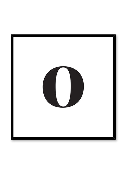 Lowercase Letter O, Poster