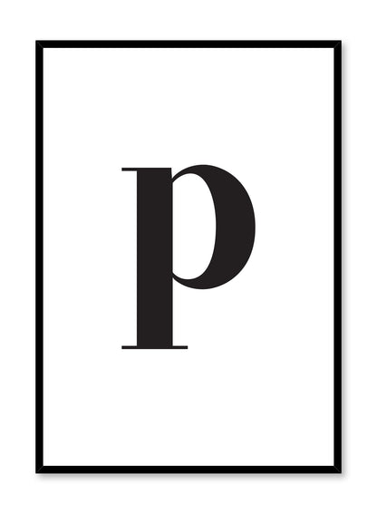 Lowercase Letter P, Poster