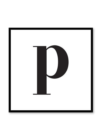 Lowercase Letter P, Poster