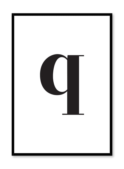 Lowercase Letter Q, Poster