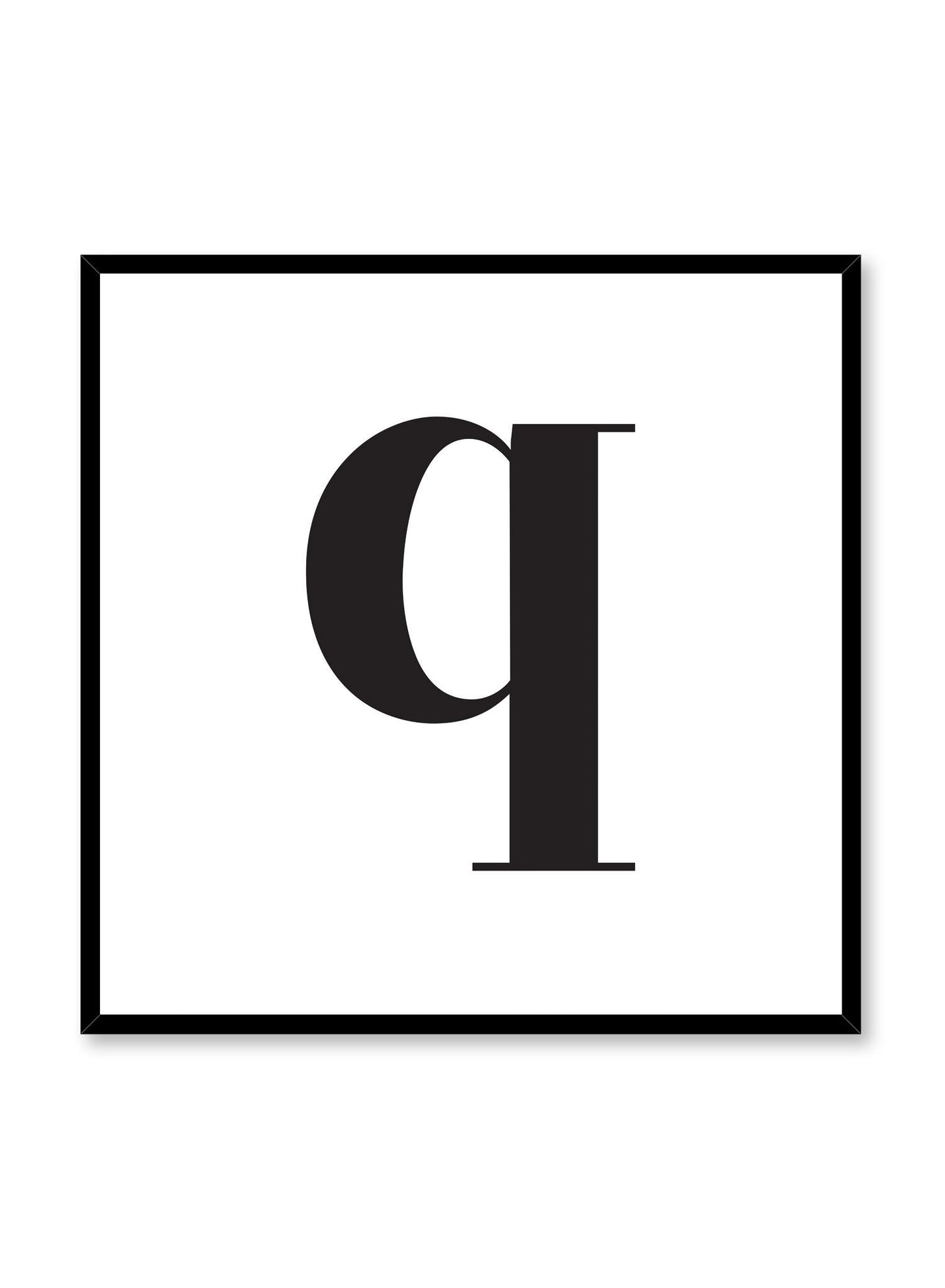 Lowercase Letter Q, Poster