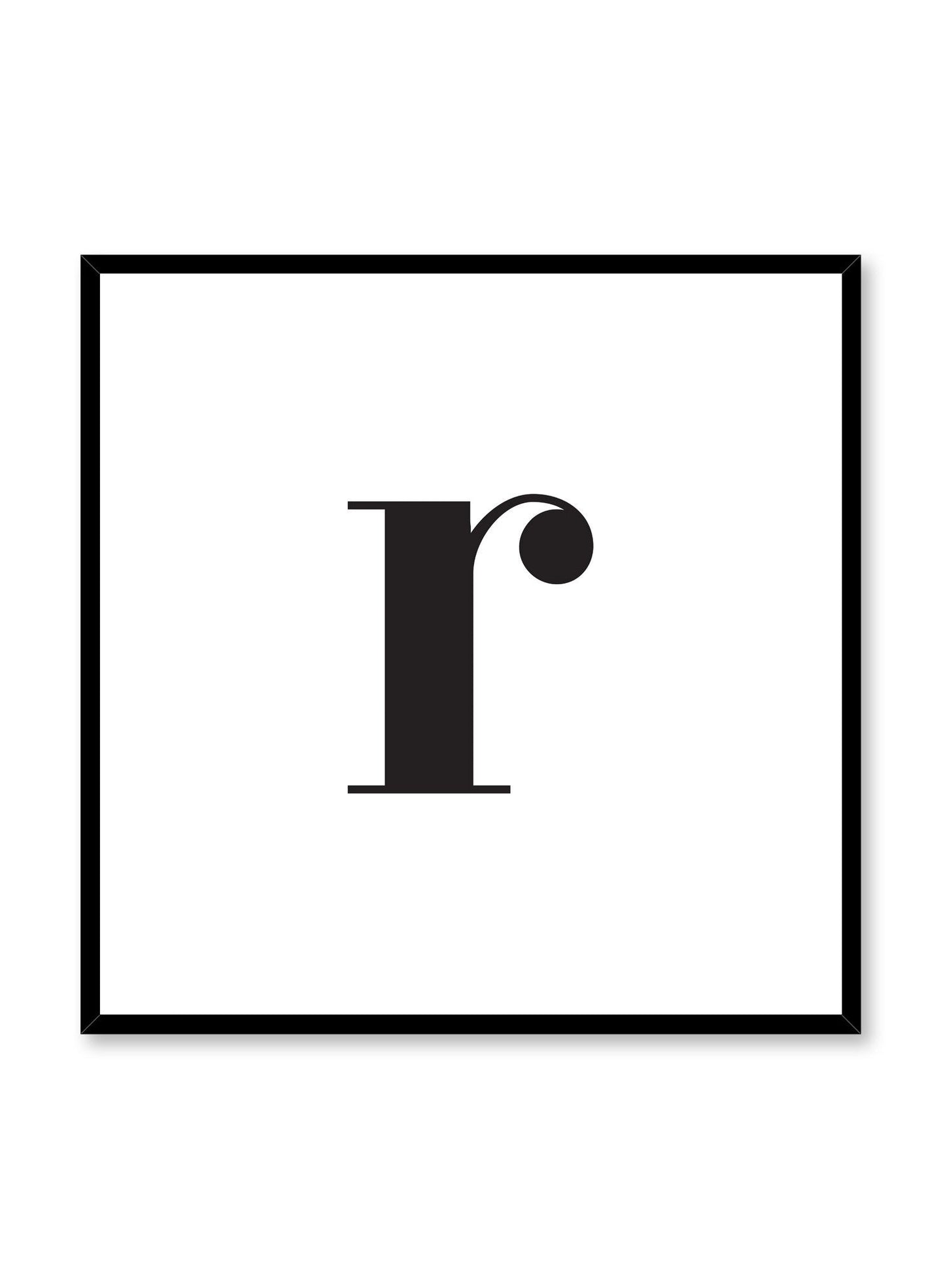 Lowercase Letter R, Poster
