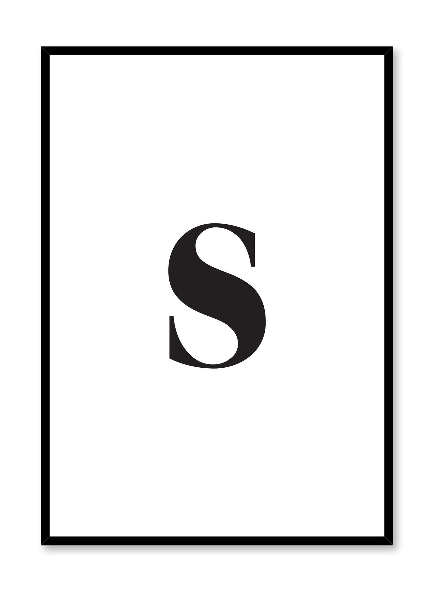 Lowercase Letter S, Poster