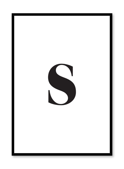 Lowercase Letter S, Poster
