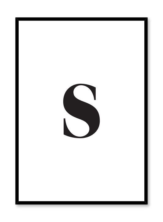Lowercase Letter S, Poster