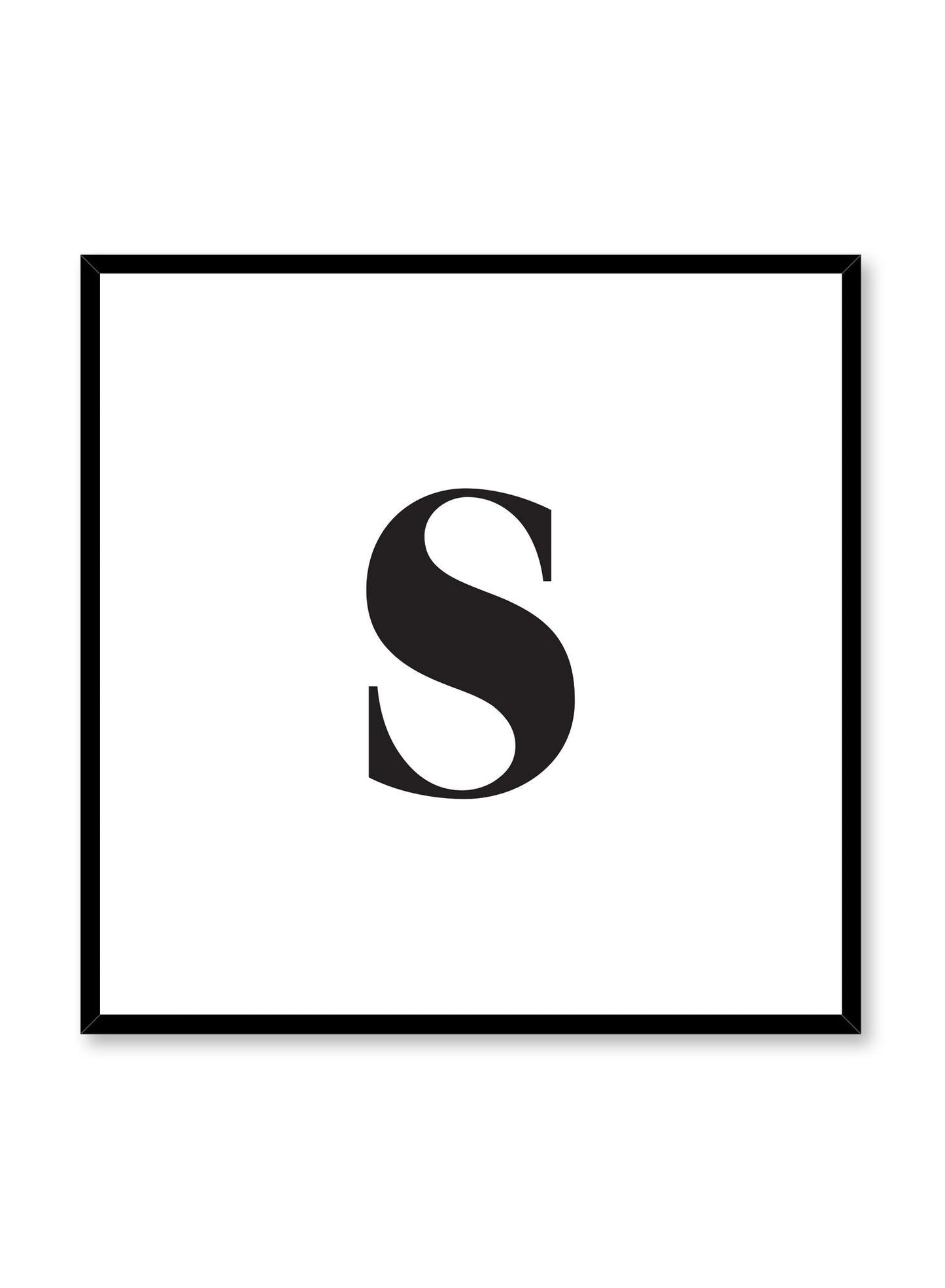 Lowercase Letter S, Poster