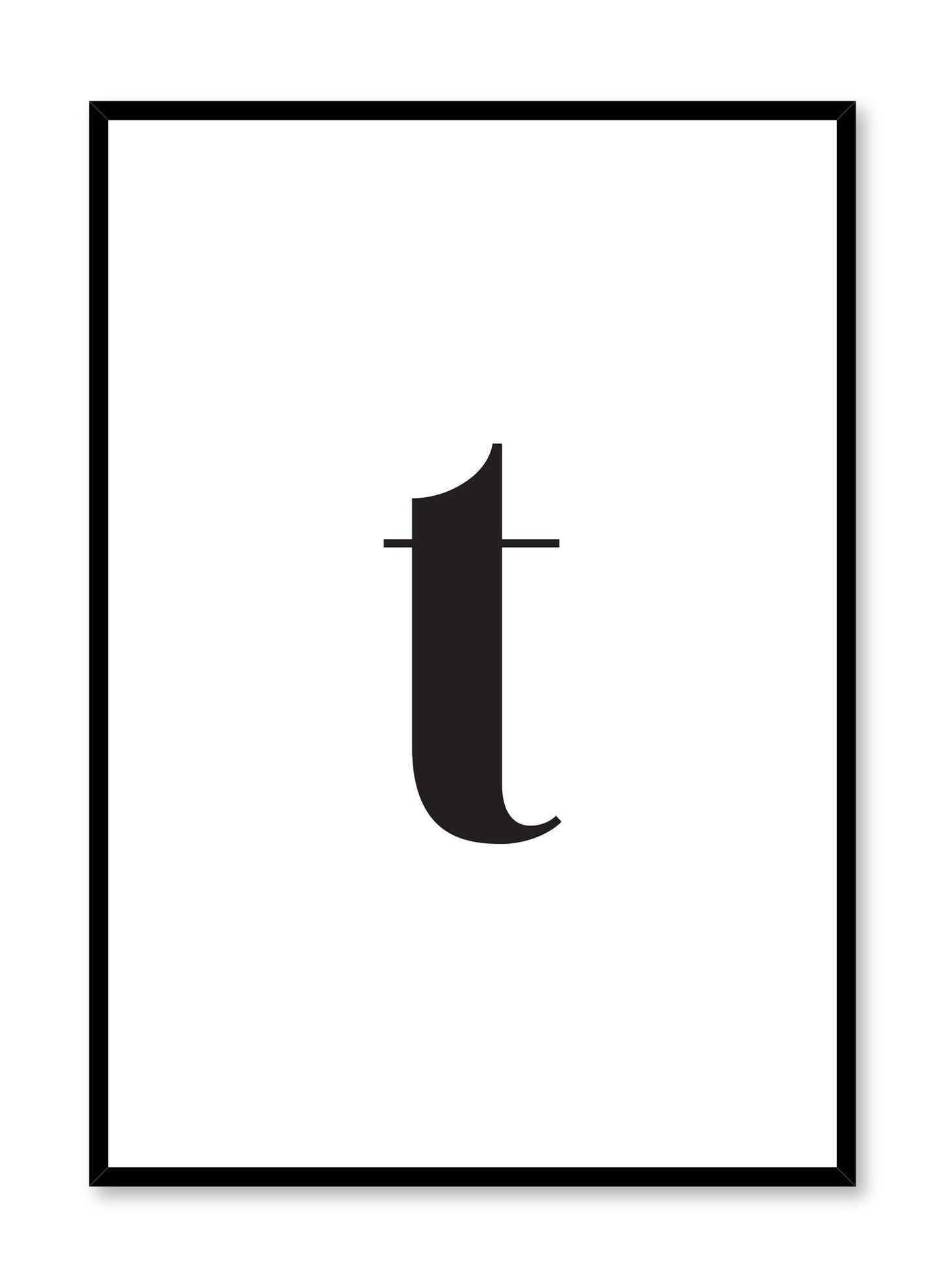 Lowercase Letter T, Poster