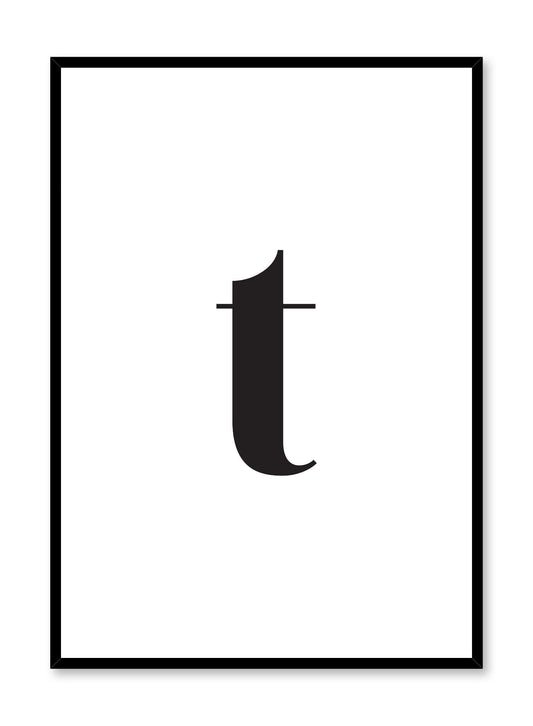 Lowercase Letter T, Poster