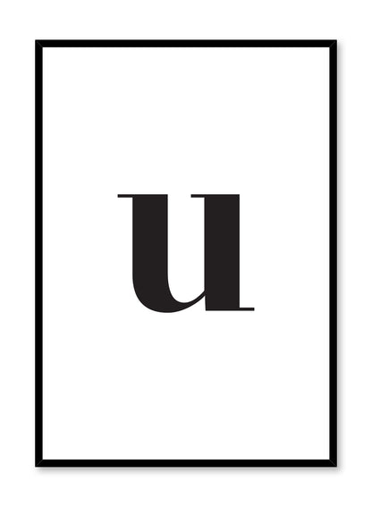 Lowercase Letter U, Poster