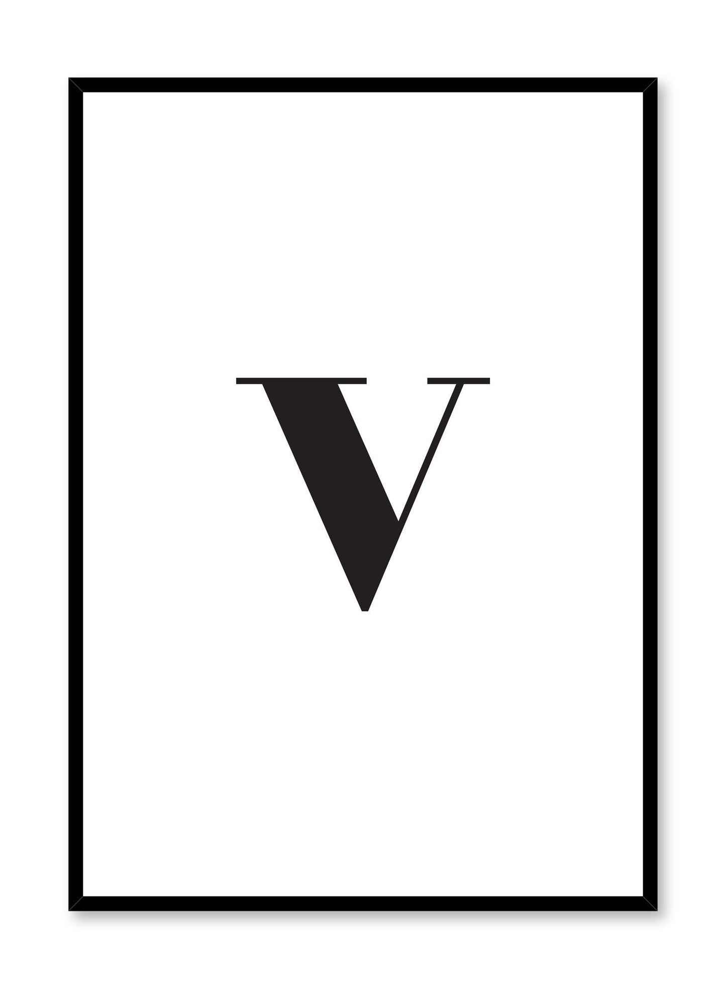 Lowercase Letter V, Poster