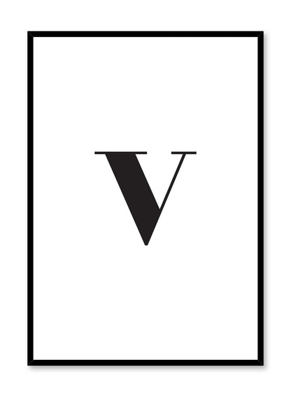 Lowercase Letter V, Poster